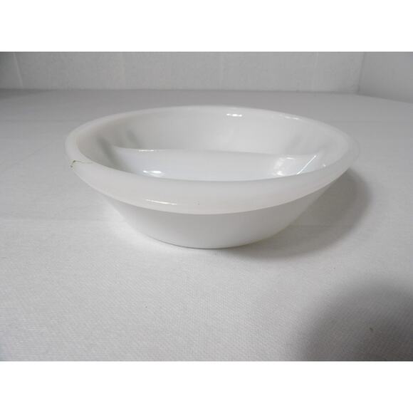 Vintage Glasbake White Green Daisy Flower Oval Divided Casserole Dish Qt - Picture 8 of 11